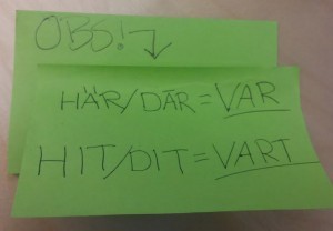 skillnaden mellan var och vart